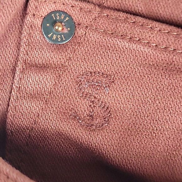 Todd Snyder Jeans Mens 32x34 Rust Red Slim Fit 5 Pocket Stretch Denim Pants NYC - Picture 6 of 11